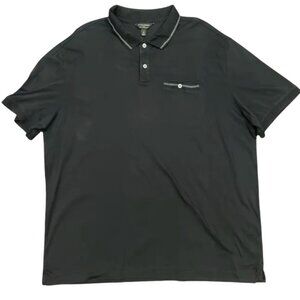 Banana Republic Black Button-Down Polo – Chest Pocket – Tall XL